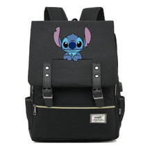 Anime Star Baby Stitch Printed Youth Student Backpack Usb Casual Backpack