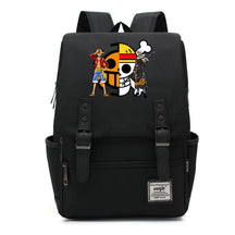 Anime Pirate King Luffy Printed Youth School Bag For Men And Women With Casual Belt Buckle Classic Backpack