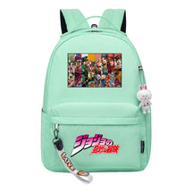 Comic Jojo's Wonderful Adventure Print Youth Student School Bag Leisure Bag Girl Backpack
