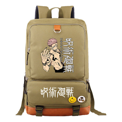 Cartoon Spell Back To War Schoolbags For Young Students And Backpacks For Men And Women.