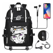 Naruto Usb Large Capacity Youth Student Backpack For Men And Women's Leisure Travel Backpack