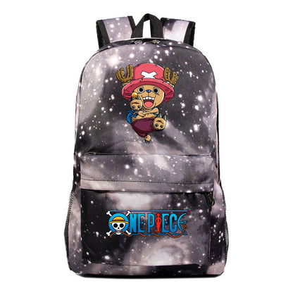Anime One Piece Print Joba Youth School Bag Men's And Women's Leisure Backpack