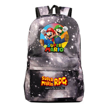 Super Mario Starry Sky Student Backpack For Men And Women's Leisure Travel Backpack
