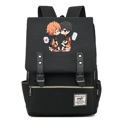 Volleyball Youth Printed Student School Bag Casual Belt Buckle Classic Backpack