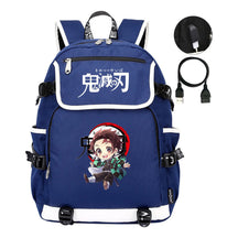 Anime Cartoon Usb Youth Student Backpack For Men And Women Leisure Backpack