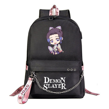 Cartoon Ribbon Youth Student School Bag Men's And Women's Leisure Travel Backpack