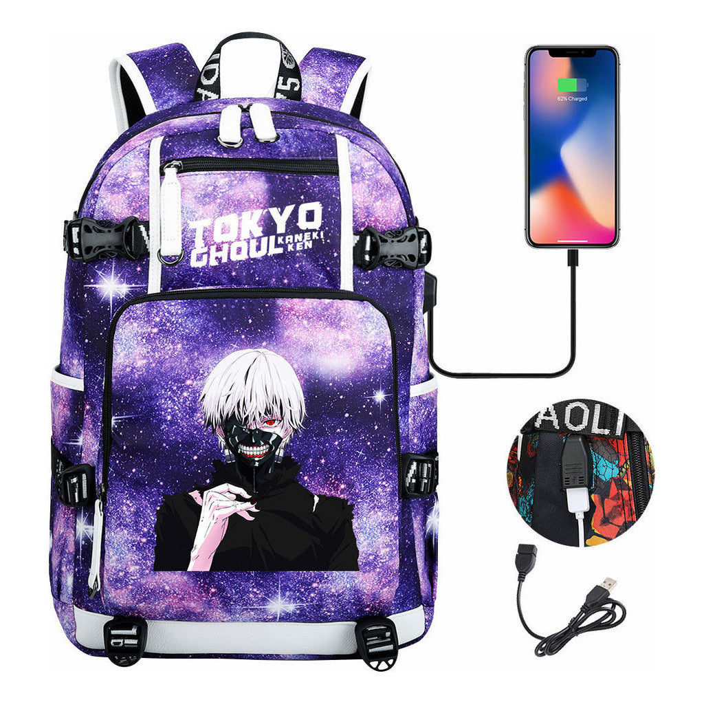 Usb Large Capacity Student Backpack For Leisure Travel Backpack
