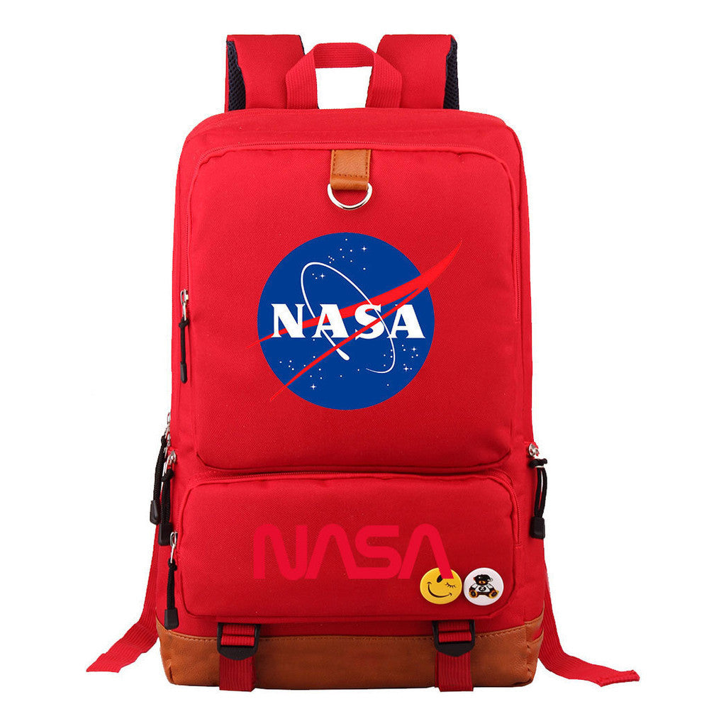 Nasa Fashion Printed Youth Student School Bag Large Capacity Travel Bag Men's And Women's Backpack