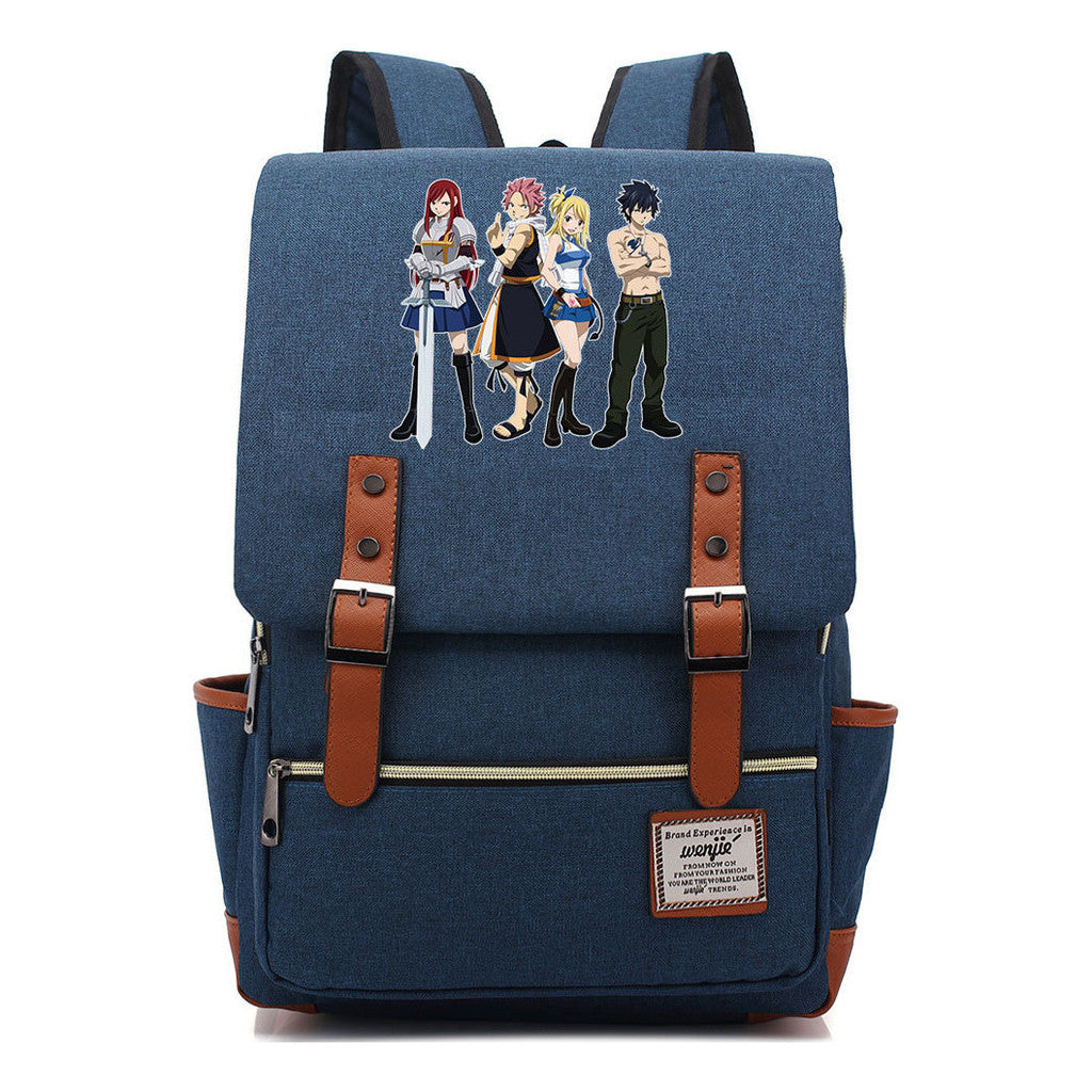 Printed Schoolbags Young Students And Classic Backpacks With Belt Buckles Men And Women.