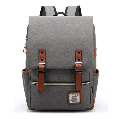 Printed Teenage Student Backpack For Men And Women With Casual Belt Buckle Classic Backpack