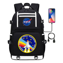 Fashionable Space Printed Usb Student Backpack Backpack Leisure Travel Backpack