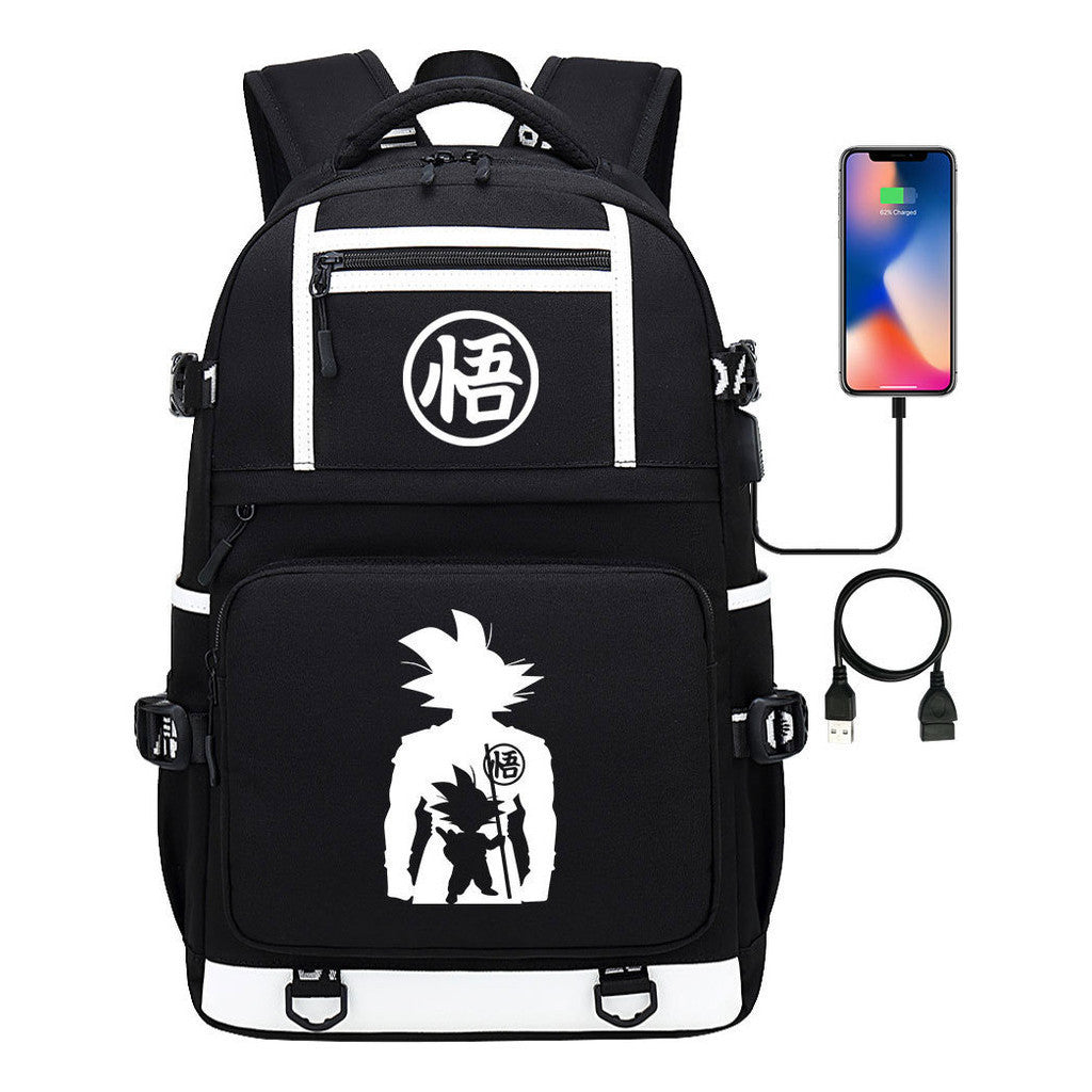 Usb Student Backpack Men's And Women's Backpack Leisure Travel Bag