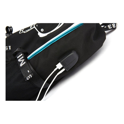 Usb Teen School Bag Men's And Women's Sports Backpacks
