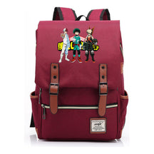 Animation My Hero College Prints Schoolbags For Young Students And Classic Backpacks With Belt Buckles For Men And Women.