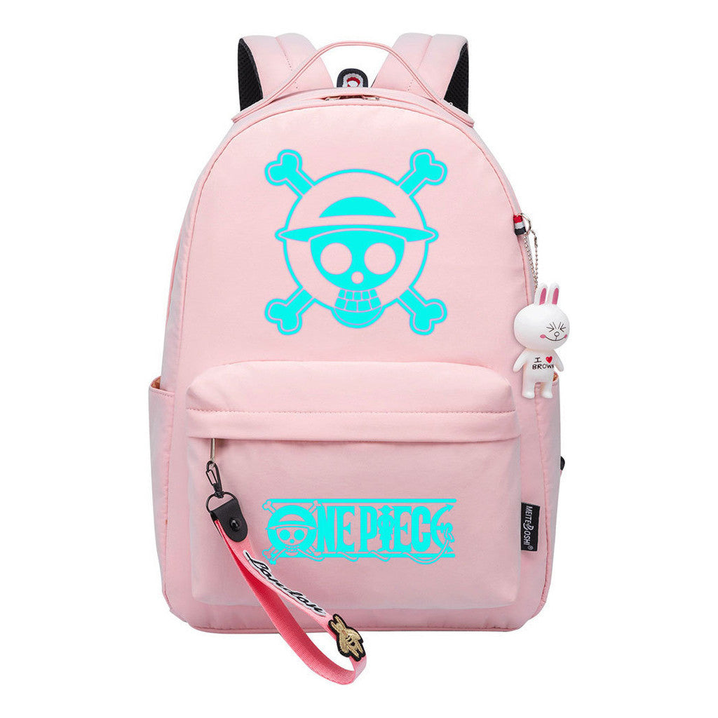 Cartoon Pirate Wang Lufei Youth Student School Bag Leisure Bag Girl Backpack