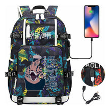 Printed Usb Youth Student Backpack For Men And Women's Leisure Large Capacity Travel Backpack