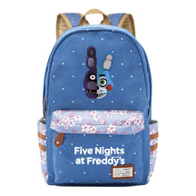 Toy Bear Game Fashion Printed Teenage Girls Student School Bag Men's And Women's Casual Canvas Backpack