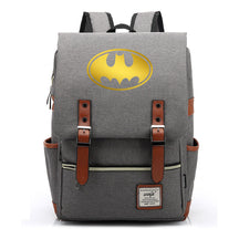 Golden Hero Batman Printed Youth Student School Bag Casual Belt Buckle Classic Backpack