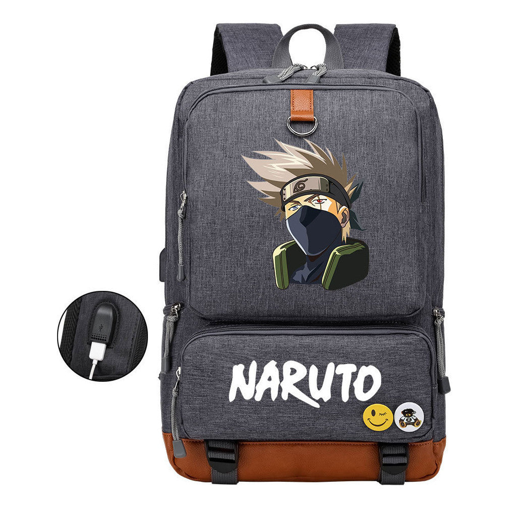 Printed Usb Youth Student Backpack For Men And Women's Leisure Travel Backpack