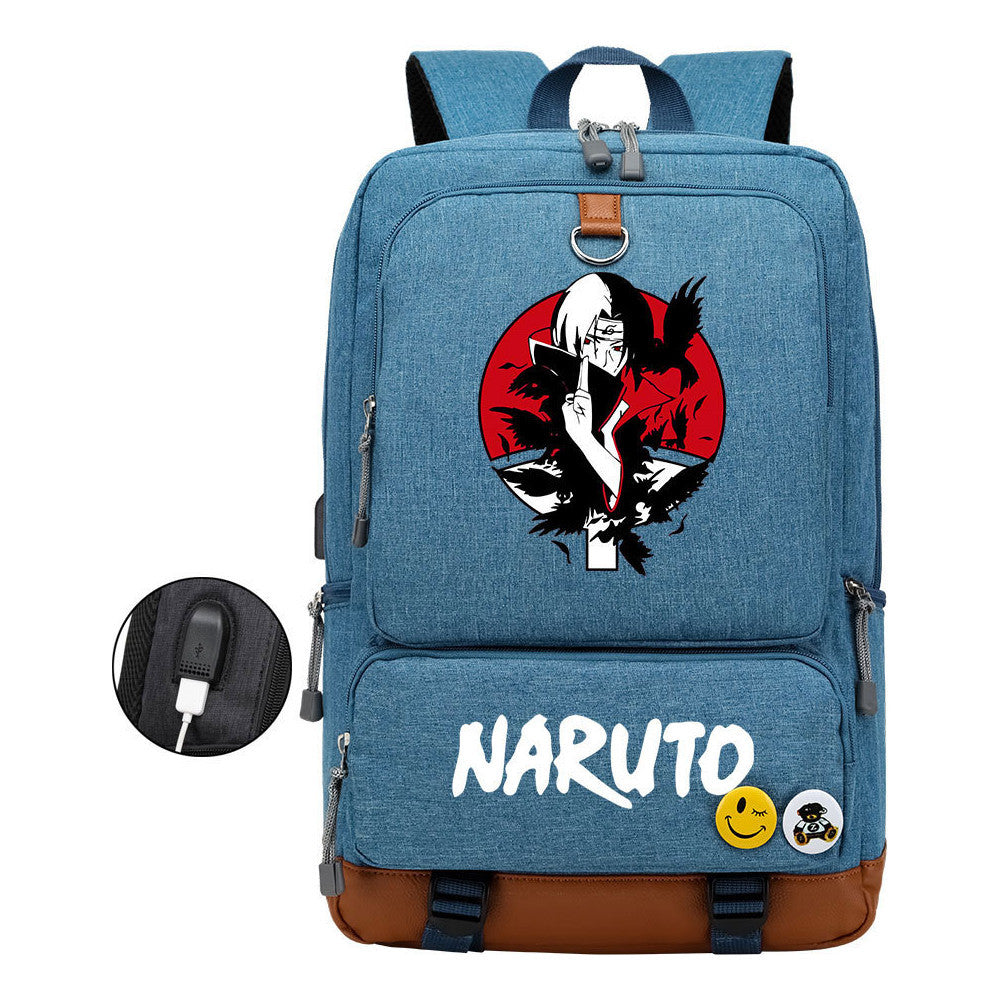 Printed Usb Youth Student Backpack For Men And Women's Leisure Travel Backpack