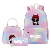 Naruto Girls School Bag Lunch Bag Three Piece Set Backpack Set