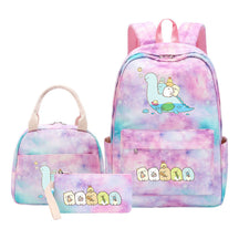 Game Corner Biology Student Girls School Bag Lunch Bag Three Piece Set Backpack Set