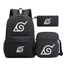 Anime Naruto Starry Sky Youth School Bag Three Piece Set For Men And Women Backpack Set