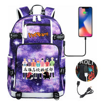 Volleyball Youth Usb Large Capacity Youth Student School Bag Men's And Women's Leisure Travel Backpack