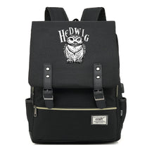 School Of Witchcraft And Wizardry Youth Student Backpack Usb Men's And Women's Leisure Belt Buckle Backpack