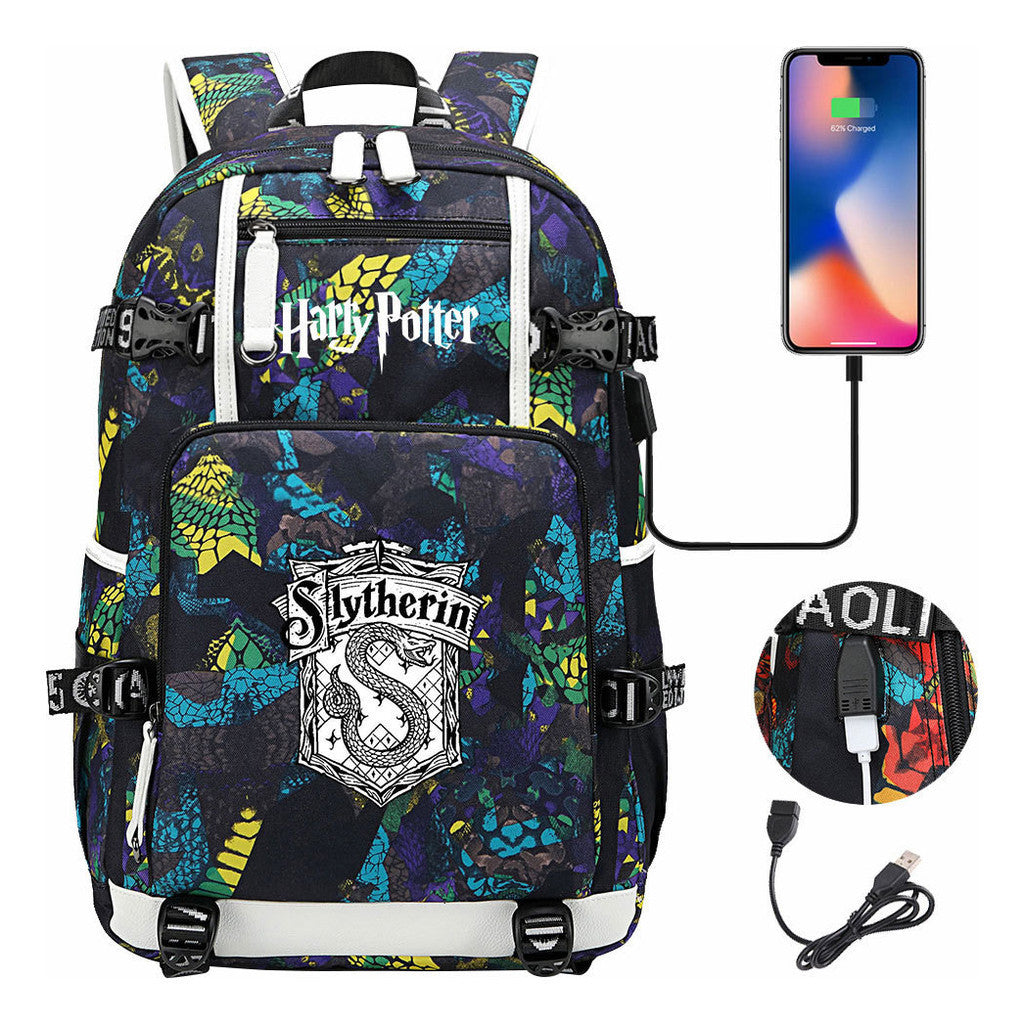 Magic School Usb Student Backpack For Leisure Travel Backpack