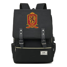 School Of Witchcraft And Wizardry Youth Backpack Usb Leisure Belt Buckle Backpack