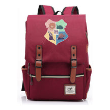 School Of Magic Printed Schoolbags For Young Students, Casual Belt Buckles And Classic Backpacks