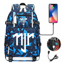 Football Star Neymar Printed Youth Student Backpack With Large Capacity