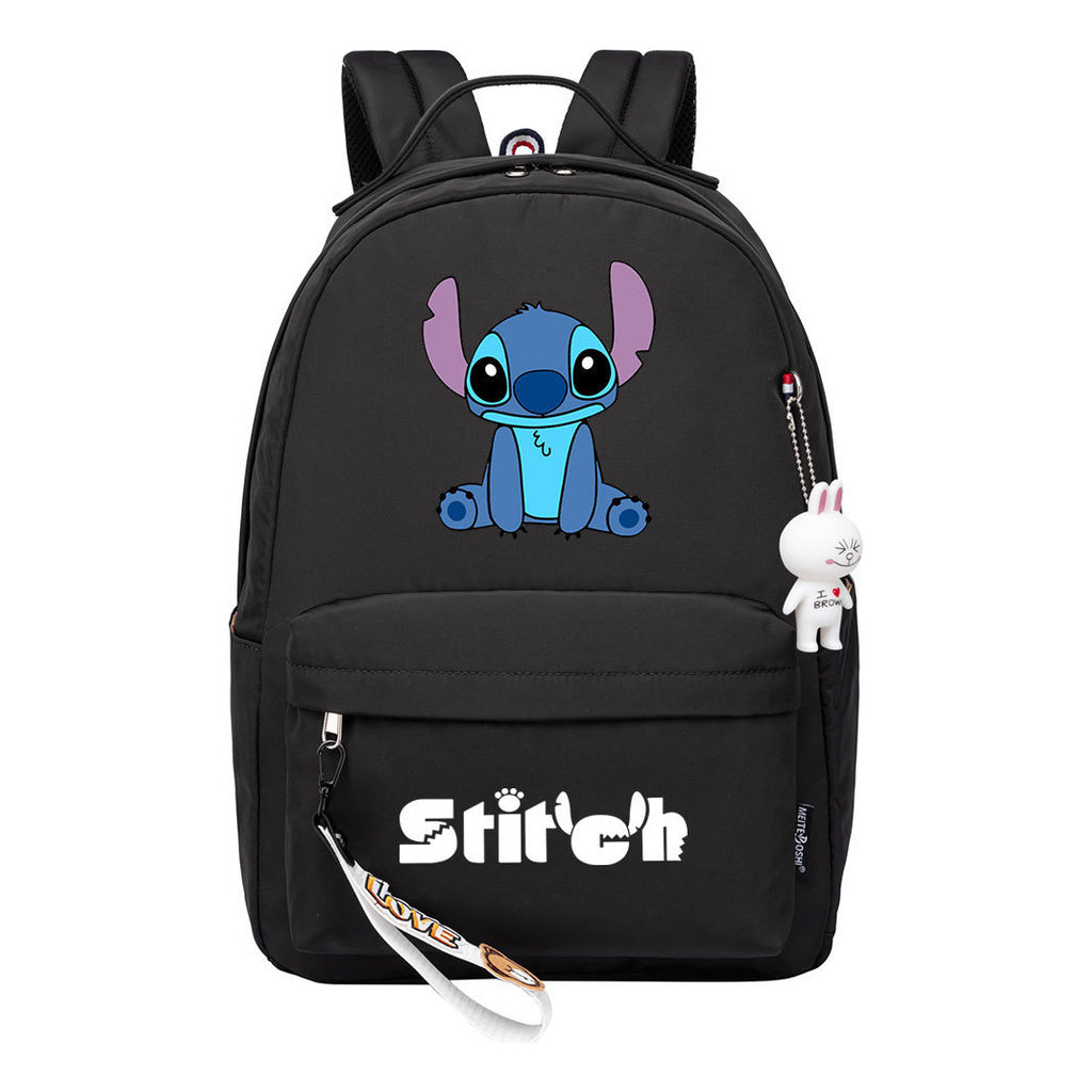 Interstellar Baby Stitch Printed Student Backpack, Casual Travel Bag, Girl Backpack