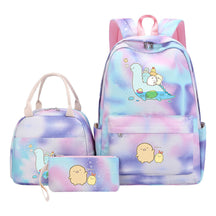 Corner Biology Student School Bag Lunch Bag Three Piece Set Backpack Set