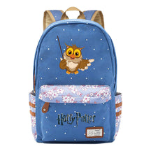School Of Witchcraft And Wizardry Student Backpack With Floral Canvas Backpack