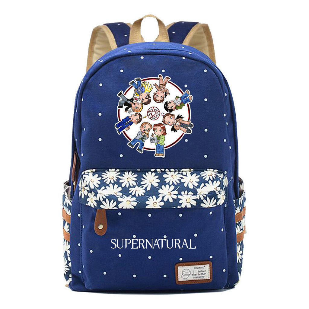 Evil Power Printed Student School Bag Fashion Casual Backpack
