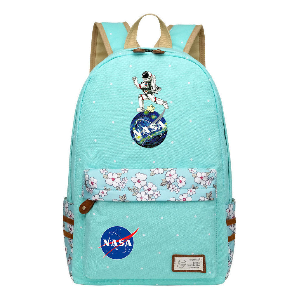 Fashionable Printed Student Backpack From Nasa, Casual Backpack