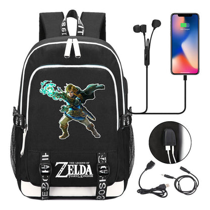 Usb Teen School Bag Men's And Women's Sports Backpacks