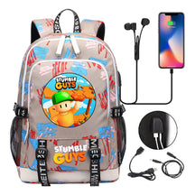 Printed Youth School Bag Usb Casual Backpack Travel Backpack
