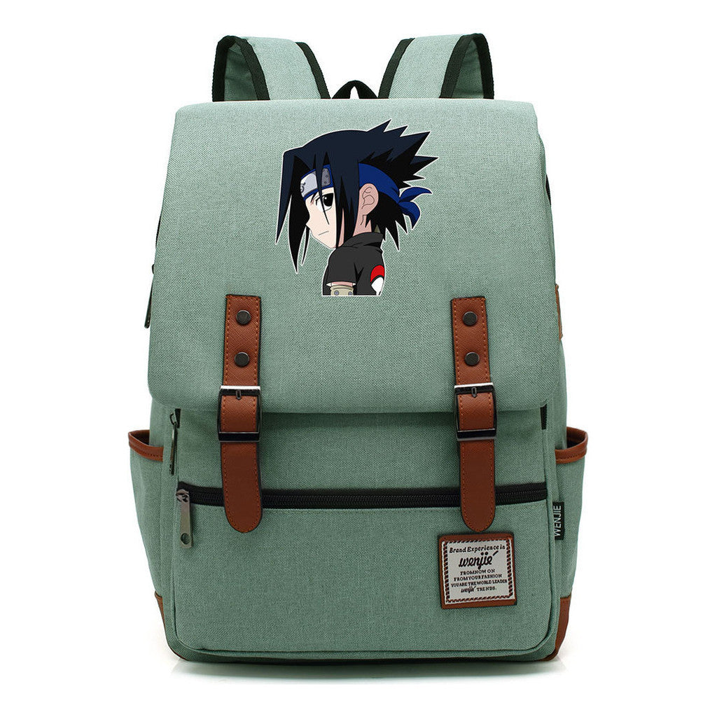 Naruto Printed Teenage Student Backpack For Men And Women, Casual Belt Buckle, Classic Backpack