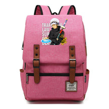 Anime Pirate King Luffy Printed Student School Bag Casual Belt Buckle Classic Backpack