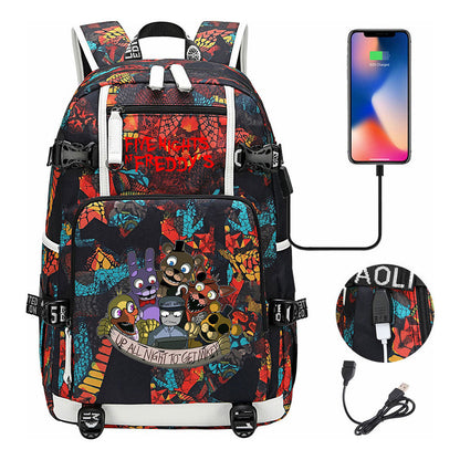 Toy Bear Game Peripheral Usb Youth Student School Bag Leisure Large Capacity Travel Backpack
