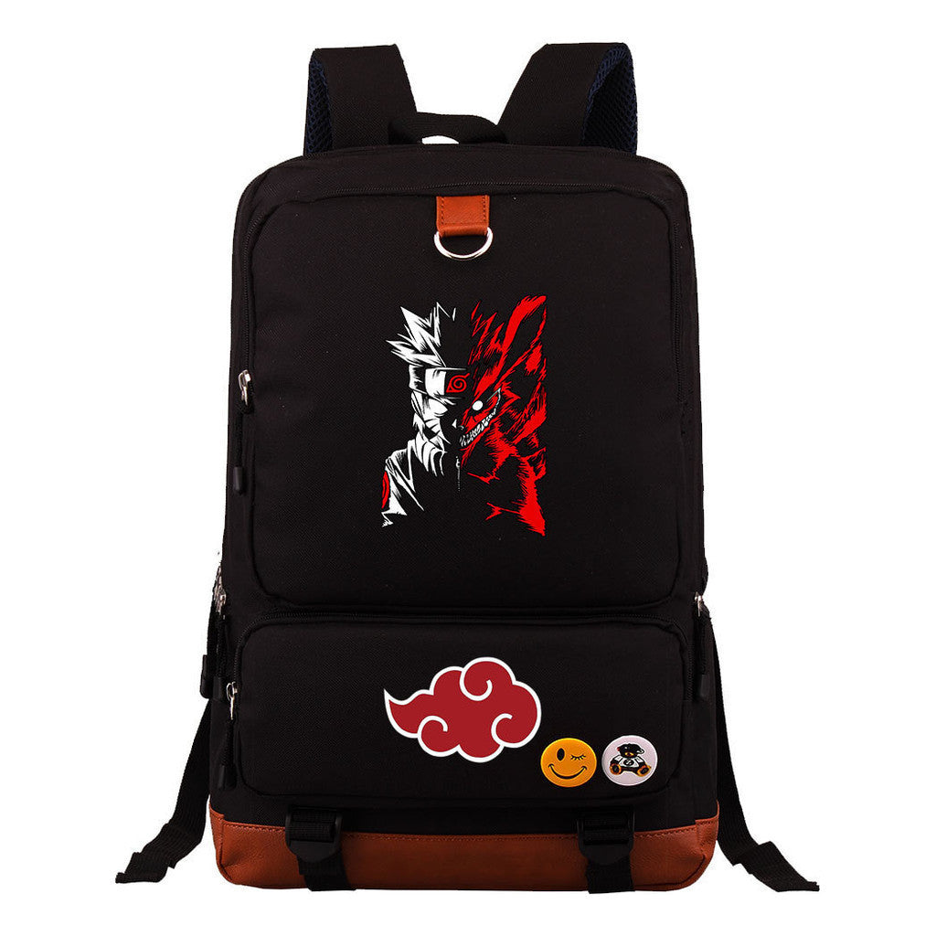 Cartoon Day Marvel Naruto Uchibo Youth Student School Bag Large Capacity Travel Bag Men's And Women's Backpack