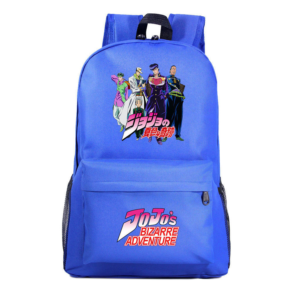 Cartoon Anime Jojo's Wonderful Adventure Print Student Backpack Casual Backpack
