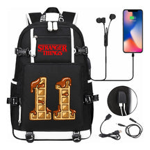 Strange Story Printed Usb Youth Student Backpack For Men And Women's Leisure Travel Backpack