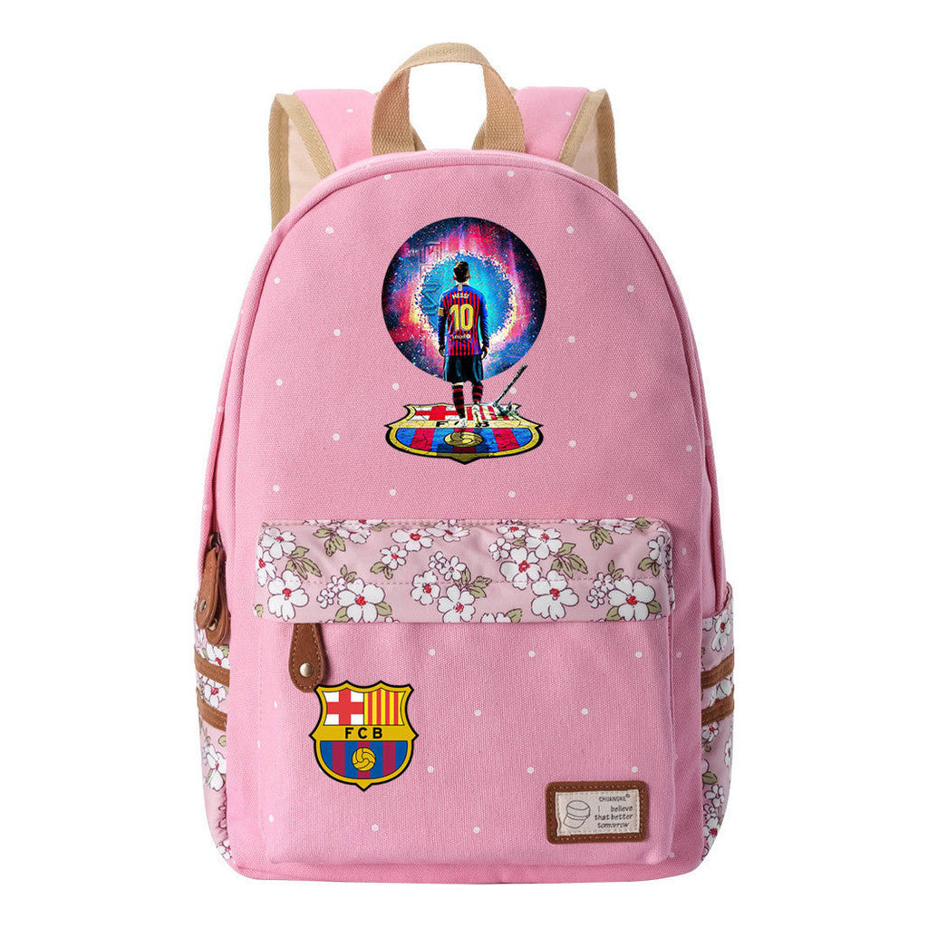 Printed Teenage Student Backpack For Men And Women's Leisure Backpack