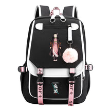 Cartoon Fashion Usb Youth Student School Bag Casual Ribbon Flip Backpack