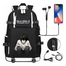 Death Note Usb Large Capacity Youth Student Backpack Men's And Women's Leisure Travel Backpack