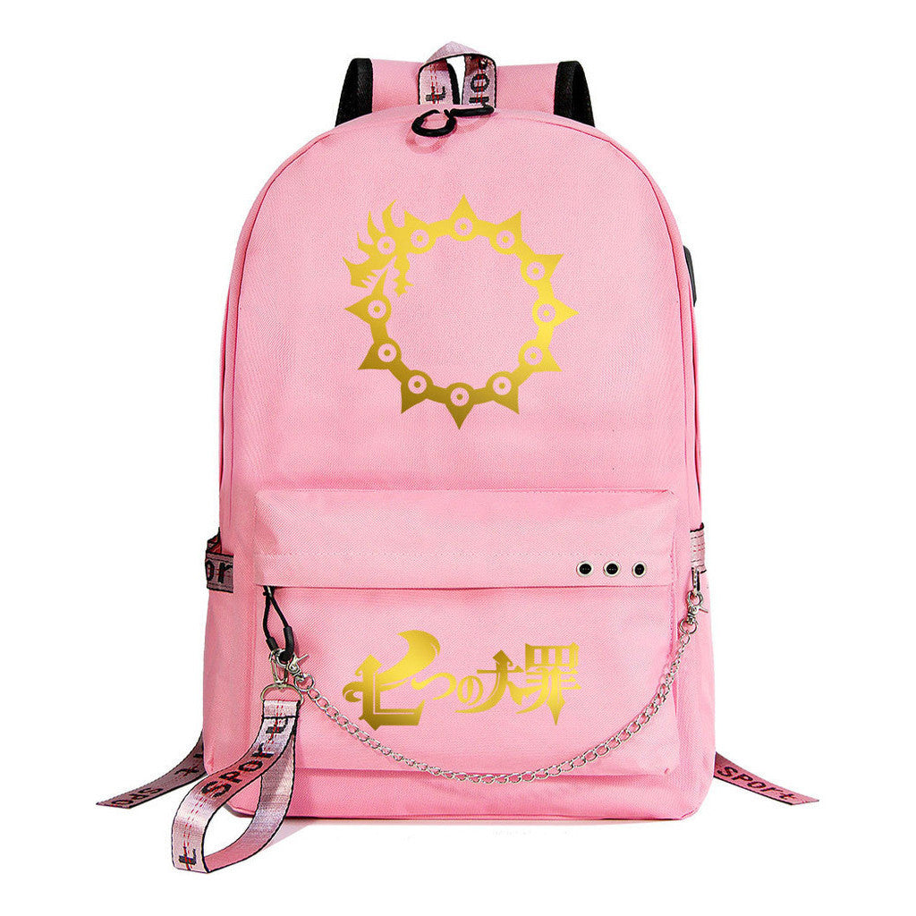 Usb Youth Student Backpack For Boys And Girls Leisure Travel Backpack